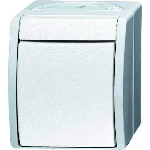 Fabrieksprijs Busch-Jaeger 2601/6 W-54 schak wissel opbouw IP44 ocean alpin-wit