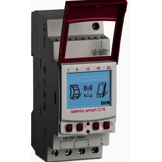 Dagaanbieding Grasslin Talento C15 astro schakelklok 110-230V 50-60HZ din rail, 500 geheugen plaatsen