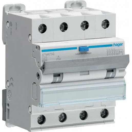 Hager AFM475G Haco aardlekautomaat 4p 25A 0,3A C Laatste Kans