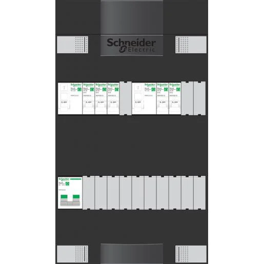 Gecertificeerd Schneider ADV1B205A 5-groepen 2-aardlek 2P 40A hoofdschakelaar 2P 40A