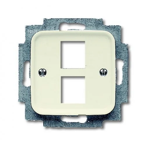 Busch-Jaeger 2561-02-212 Data centraalplaat tbv 2xRJ45 connector creme Nu Kopen