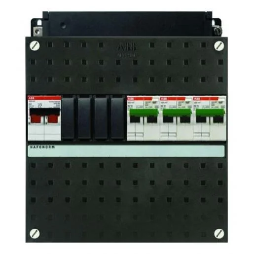 Shop Nu ABB Haf HC300/1+H42 kast met 3 aardlekautomaten 16A 30mA en hoofdschakelaar 2P 40A
