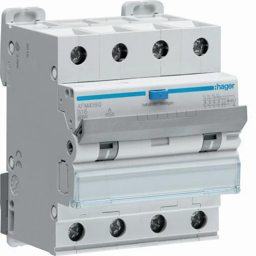 Hager AFM416G Haco aardlekautomaat 4p 16A 0,3A B Direct Beschikbaar
