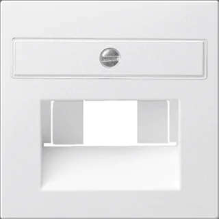 Flitsaanbieding Gira 027003 data centraalplaat tbv wcd 1xRJ45 zuiverwit glanzend