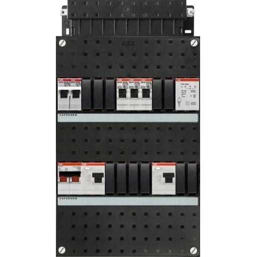 Laatste Kans ABB Haf HAD3231-22FT+H42 3-groepen kookgroep 2P+2N 2 aardlek 2P 40A en hoofdschakelaar 2P 40A en beltrafo 1A