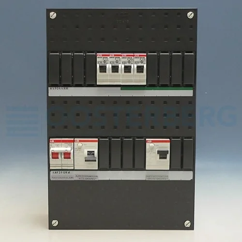 Aanbieding ABB Haf HAD3232-22+H42 4-groepen 2-aardlek 2P 40A en hoofdschakelaar 2P 40A 33x22cm