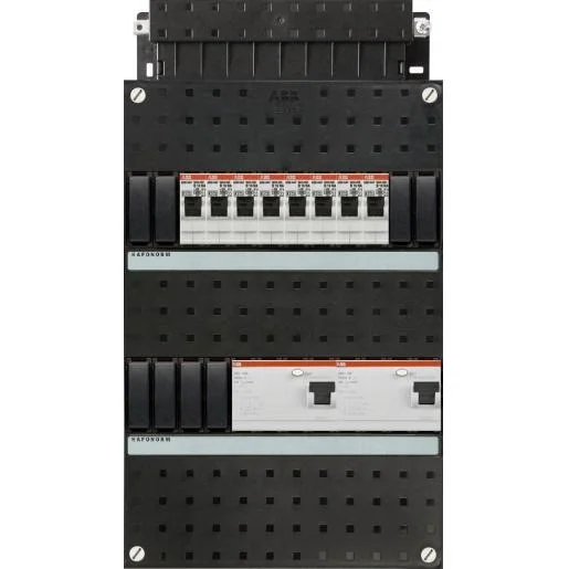 Seizoensaanbieding ABB Haf HAD3434-44 3-fasen 8-groepen 2x aardlek 4P 40A 30mA