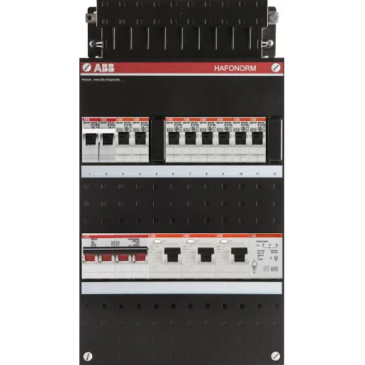 ABB Haf HAD333332-222FT+H44 3-fasen 8-groepen met kookgroep 2P+2N met beltrafo Aanbieding