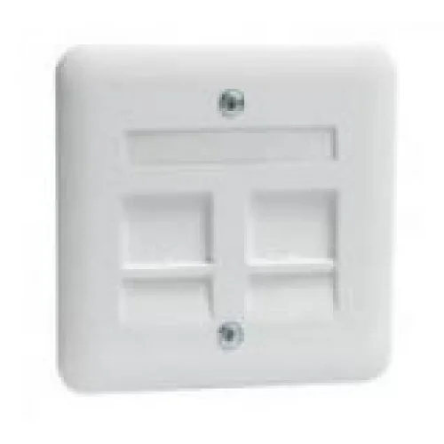 Hete Deal Peha D80.610.02 MJ2 NA data centraalplaat 2-voudig levend wit t.b.v. draagframe D600 MJ1
