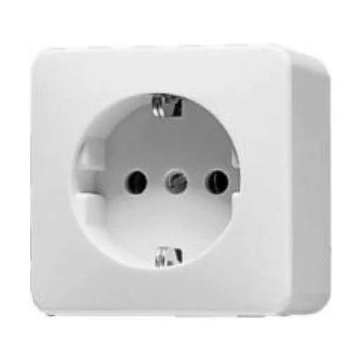Jung 620AWW wandcontactdoos randaarde opbouw alpin wit 230V 16A Aanbieding