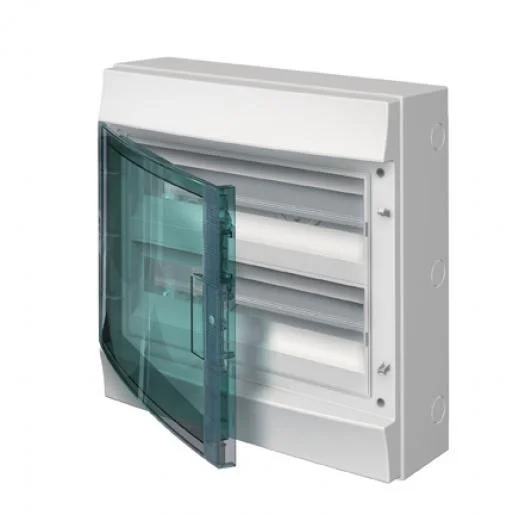ABB Verdeelkast opbouw 36mod transp.deur ,2rijen ip65 ral7035 mistral Direct Verzonden