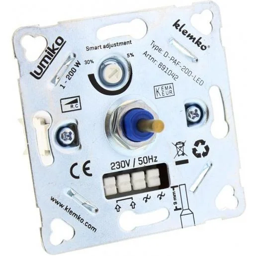 Hete Deal Klemko LED universele dimmer 200W voor bijna alle schakelmateriaal