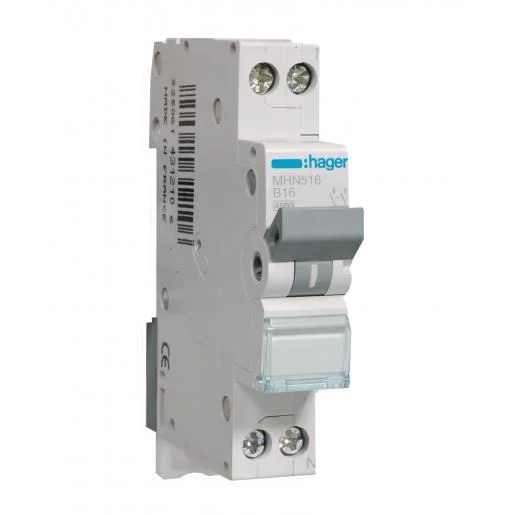 Hager MHN516 automaat 1P+N B16A Uitverkoop
