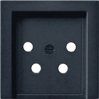 Betrouwbaar Gira 0279005 Systeem 55 ptt centraalplaat zwart mat