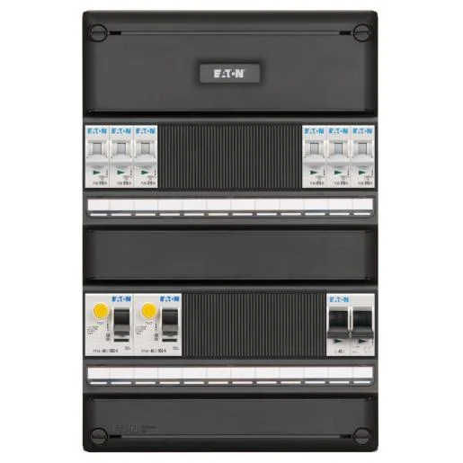 Laatste Versie Eaton Holec I-62G1400-HS-64 6 groepenkast+2x aardlek+hoofschakelaar 2P