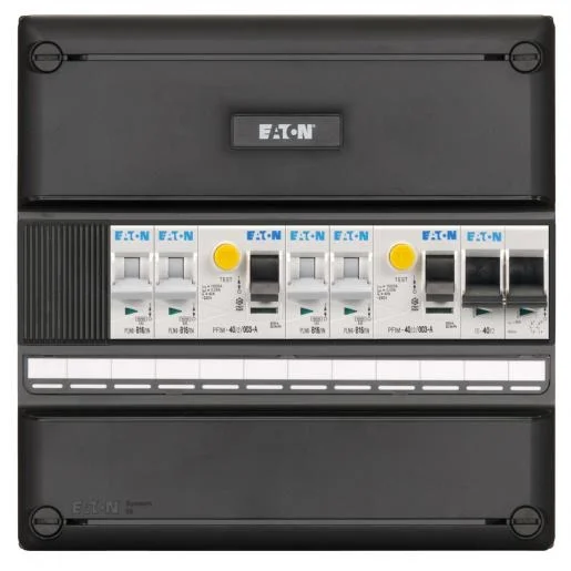 Eaton Holec I-42G1400-HS-44 4 groepenkast+2xaardlek+hoofdschakelaar 2P 40A Premium
