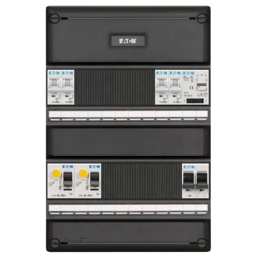 Eaton Holec I-42G140T-HS-64 4 groepenkast+2x aardlek+hoofdschak.+beltrafo Beperkte Voorraad