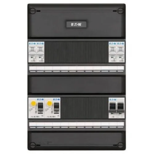 Hoge Kwaliteit Eaton Holec I-42G1400-HS-64 4 groepenkast+2x aardlek+hoofdschakelaar