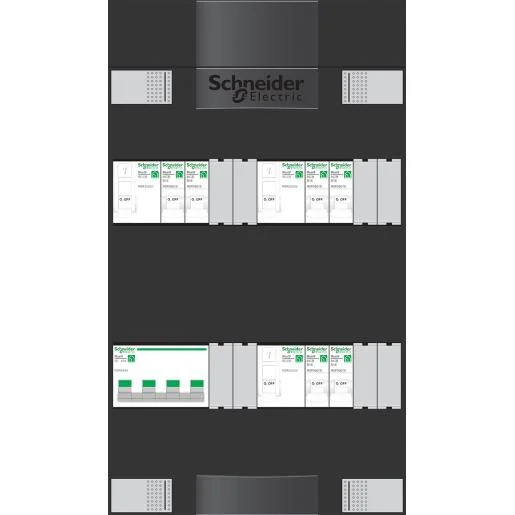 Actieprijs Schneider ADV3B306A 6-groeps meterkast 3x 2P aardlek en hoofdschakelaar