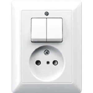 Direct Verzonden Jung AS5545EU serie combinatie zonder aarde inbouw creme