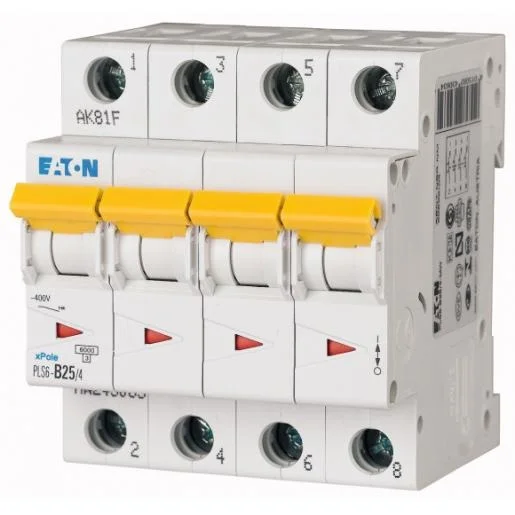 Rechtstreeks Van De Fabrikant Eaton installatieautomaat PLS6-B25/4-MW 4p 25A B-kar