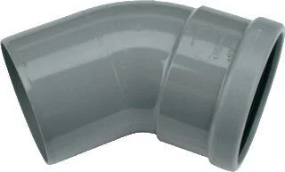 Bestseller Wavin wafix SN4 bocht 125 x 125 PVC 45° mof-spie Manchet