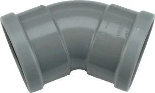 Wavin Wafix SN8 bocht 110 x 110 PVC 45° mof-mof Manchet Must-Have