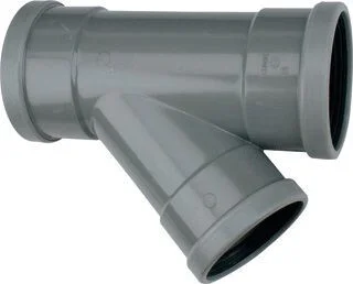 Wavin wafix SN4 t-stuk 125 x 125 x 125 PVC 45° 3 x mof Manchet Lage Prijs