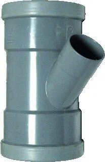 Koopje Wavin wafix SN4 t-stuk 125 x 50 x 125 PVC 45° 3 x mof Manchet