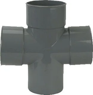 Koopje Wavin t-stuk dubbel 110 x 110 x 110 x 110 PVC 88° 3 x mof Lijm