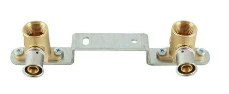 Must-Have Multitubo muurplaat dubbel 16 x 1/2" messing 120