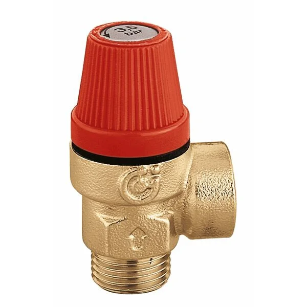 Caleffi 312 overstortventiel 1/2" messing buitendraad Direct Verzonden