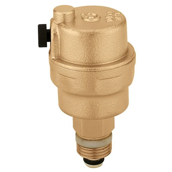 Uitverkoop Caleffi Robocal automatische ontluchter 3/8" messing 90° auto. afsluitkraan