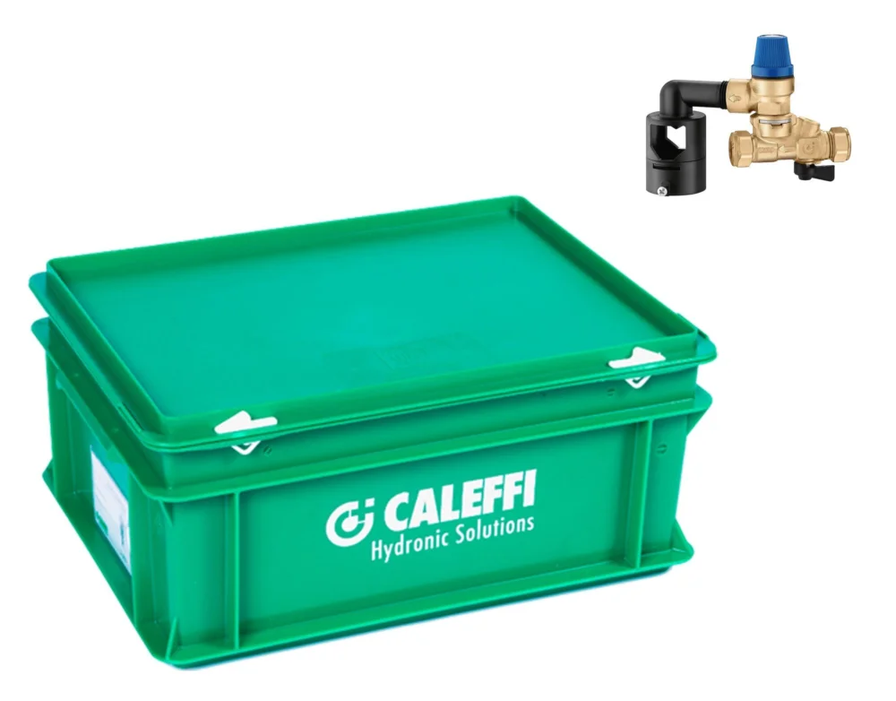 Koop Online Caleffi koffer + 6 inlaatcombinaties 15 knel