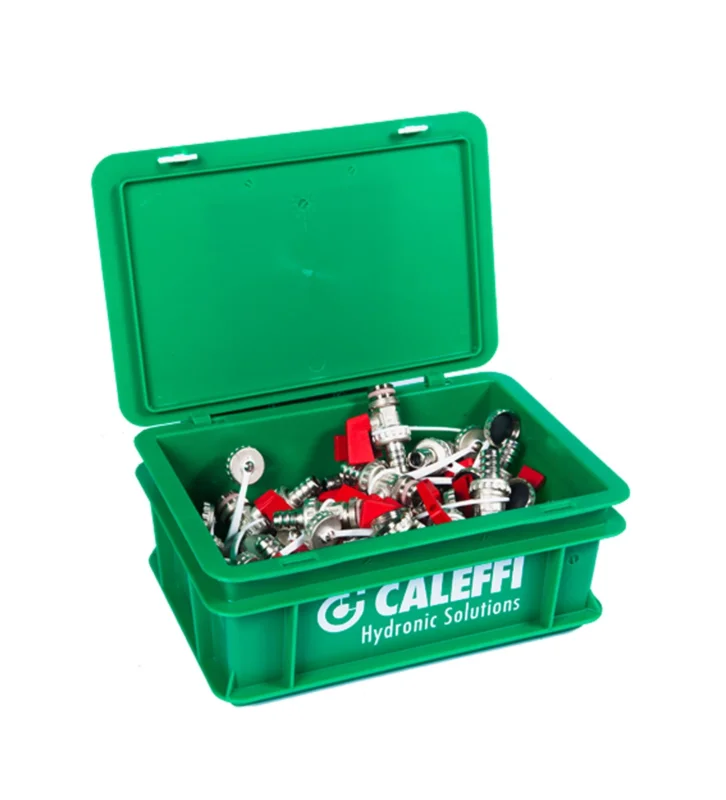 Veilige Betaling Caleffi koffer + 40 vul & aftapkranen 1/2"