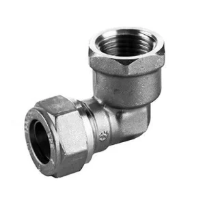 Lovak knel knie binnendraad 15 x 1/2" messing vernikkeld Hoge Kwaliteit