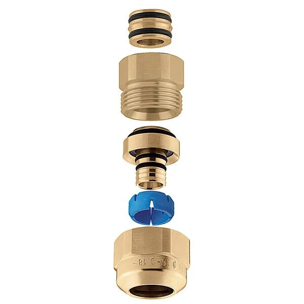 Caleffi Darcal wartel uitw. 18 - 20 messing inw. 15.5 - 16 23 P.1,5 Finale Uitverkoop