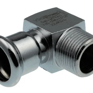 VSH Xpress knie buitendraad 18 x 1/2" staal verzinkt 90 ° Laatste Versie