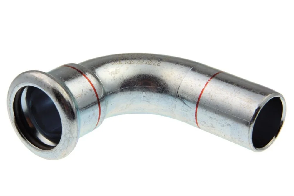 Bestel Nu VSH Xpress knie 76,1 x 76,1 staal verzinkt 90°