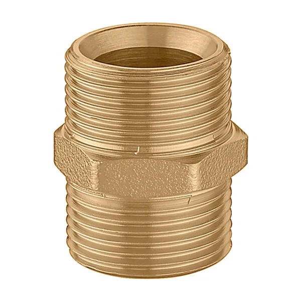 Caleffi Darcal dubbele nippel 3/4" x 3/4" messing euroconus Beperkte Voorraad