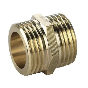 Snelle Levering Lovak dubbele nippel 2" x 2" messing