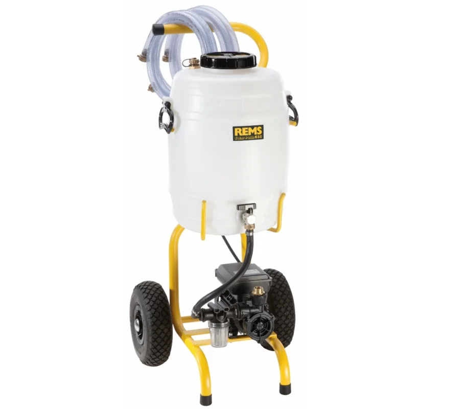 REMS Solar Push K 60 elektrische vul- en spoelmachine Laatste Versie