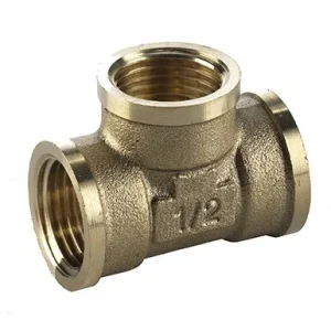 Lovak t-stuk binnendraad 2" x 2" x 2" Messing Gereduceerde Prijs