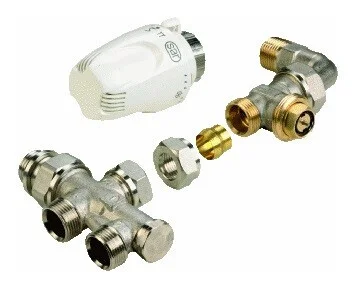 Hete Deal Comap onderblok set thermostatisch M28 M22 x 1/2" recht + bocht voorinstelbaar