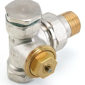 Comap radiatorkraan thermostatisch M28 1/2" x 1/2" dubbel haaks Op = Op