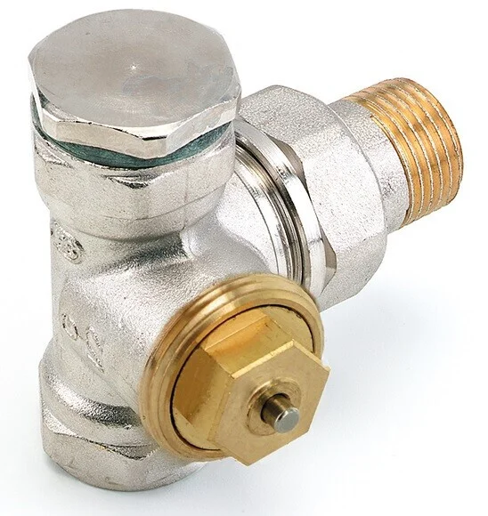 Comap radiatorkraan thermostatisch M28 1/2" x 1/2" dubbel haaks Op = Op