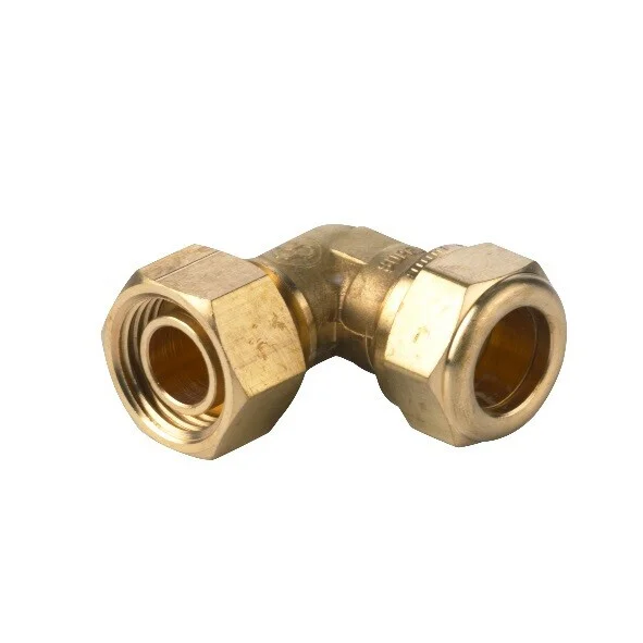 Speciale Aanbieding VSH Super Knel kraankoppeling 22 x 3/4" messing vlakke afdichting haaks