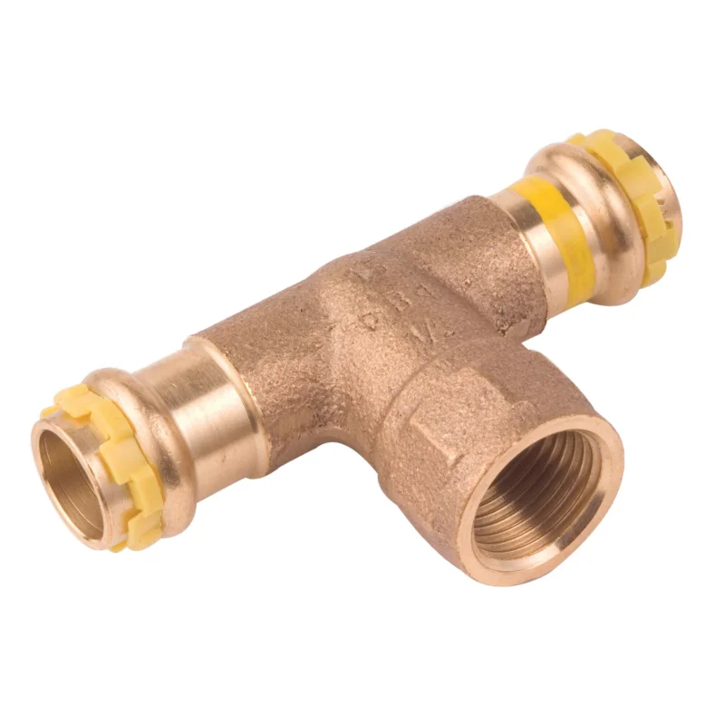VSH SudoPress gas t-stuk binnendraad 18 x 1/2" x 18 brons Merkproduct