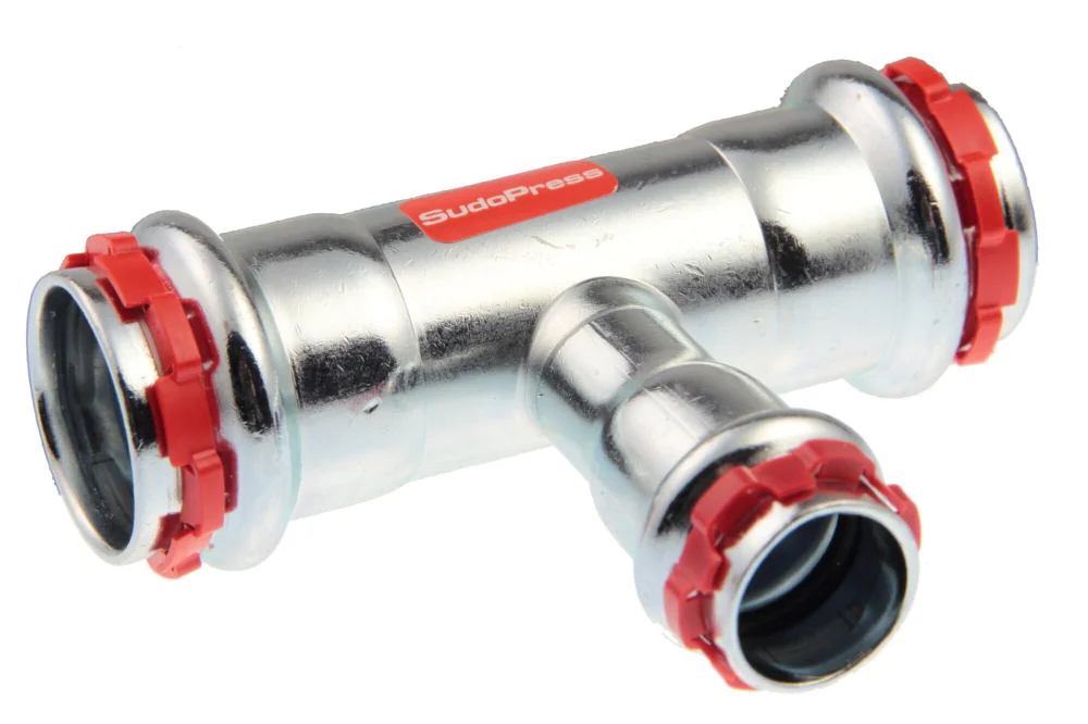 Actieprijs VSH Sudopress t-stuk 42 x 35 x 54 staal verzinkt