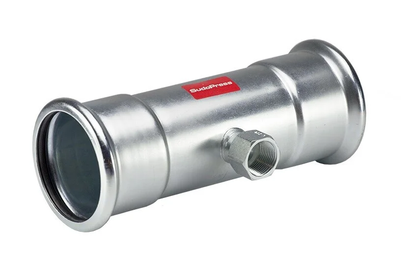 Voordeelprijs VSH Sudopress t-stuk binnendraad 76.1 x 3/4" x 76.1 staal verzinkt